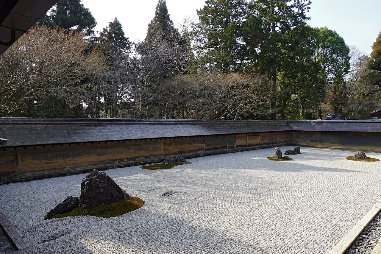 Rock garden at Ryoan-ji
