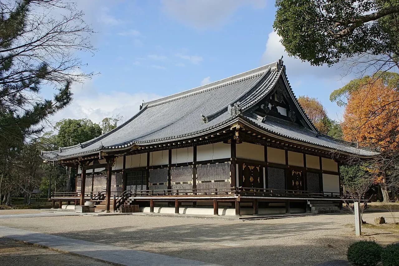 Traditional temple building at Ninna-ji