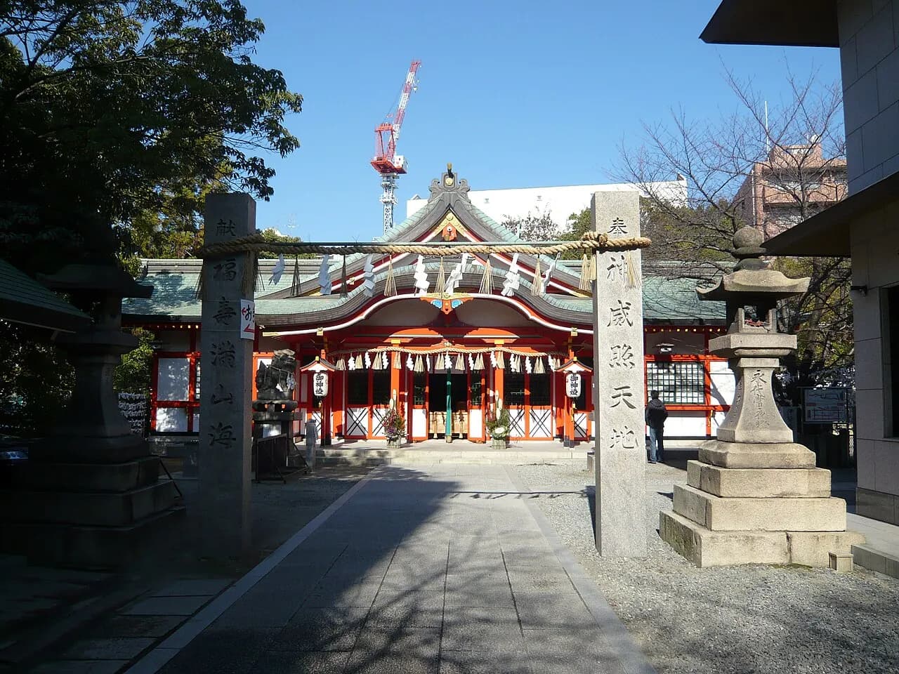 Worship hall of Tamatsukuri Inari Shrine, Osaka