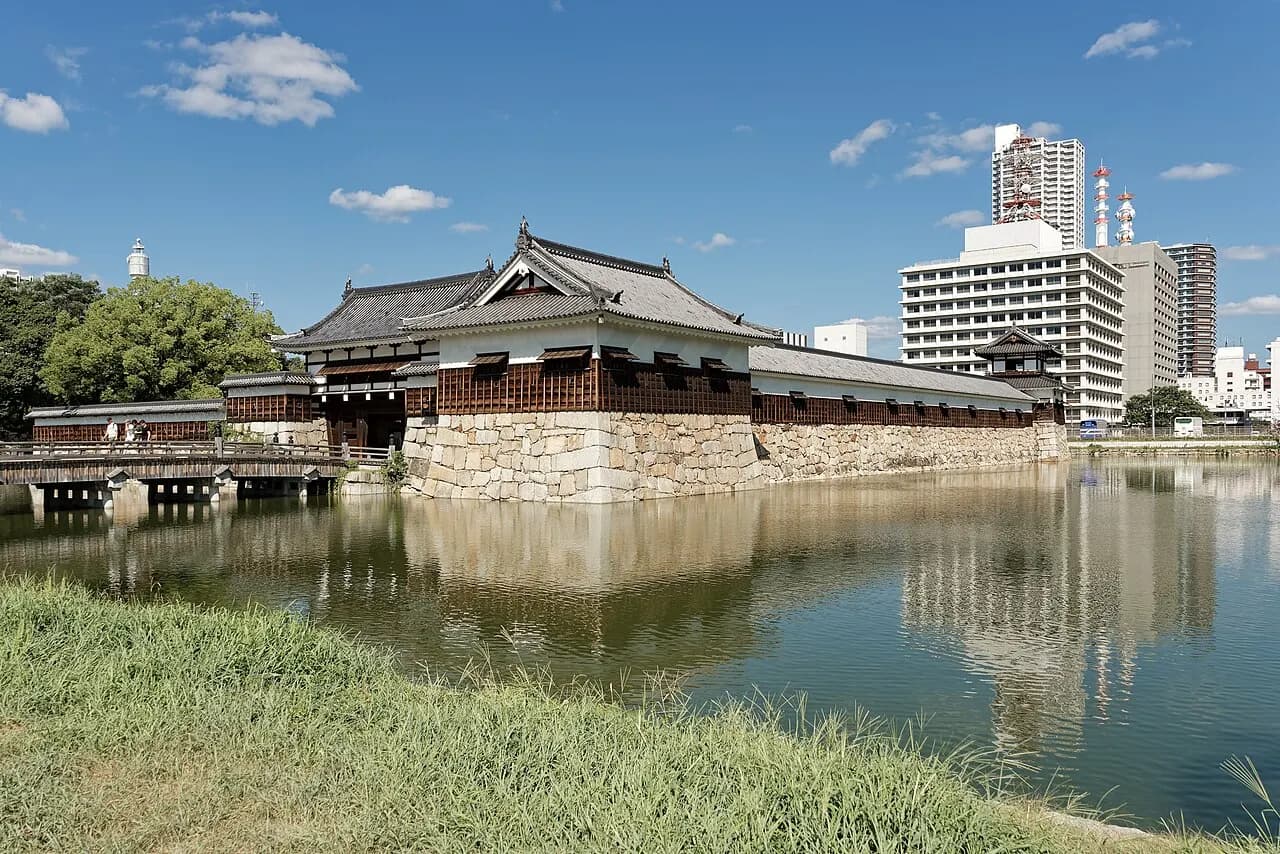 Gate and grounds at Hiroshima Castle