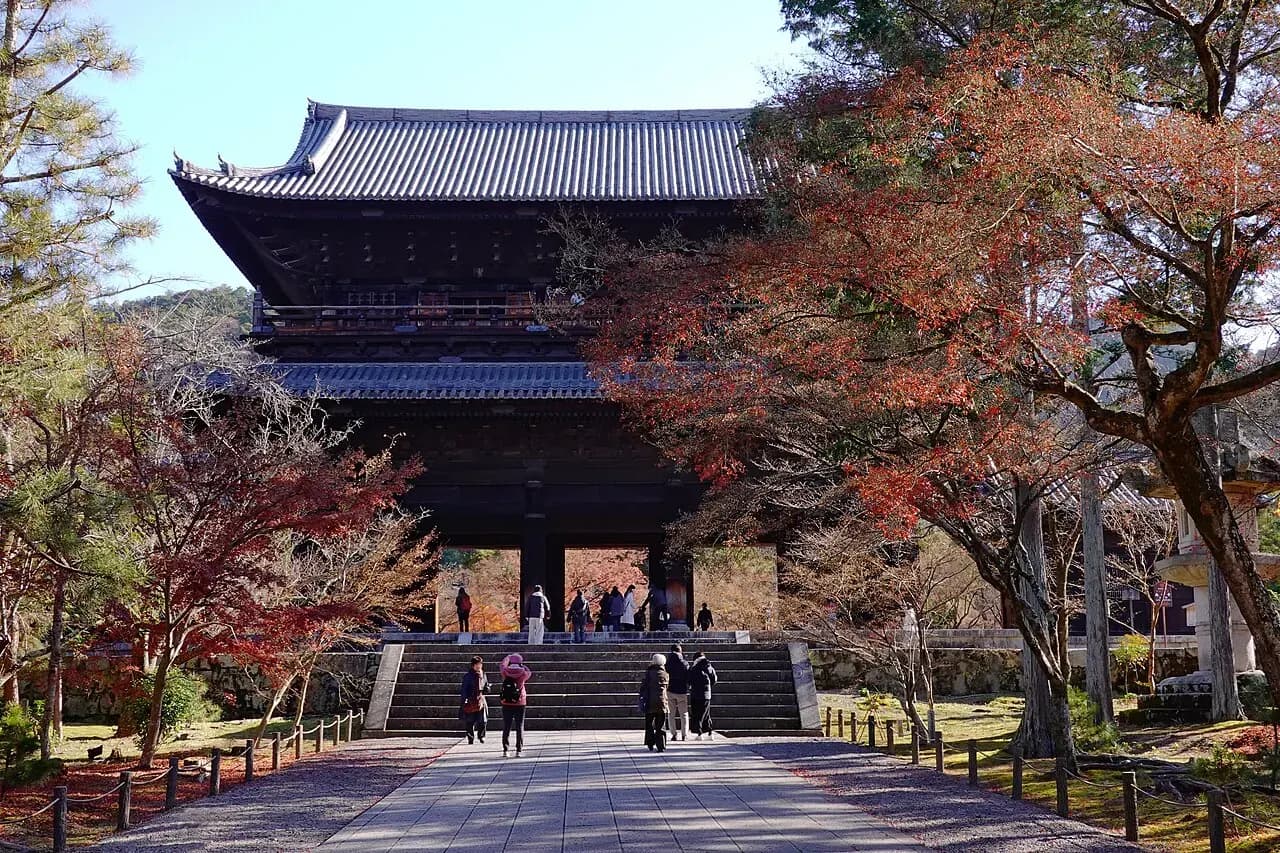 Large wooden gate at Nanzen-ji